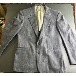 Vintage Cricketeer Mark Of The World's Best Suit Blazer 100%‎ Wool Tweed Sz 44